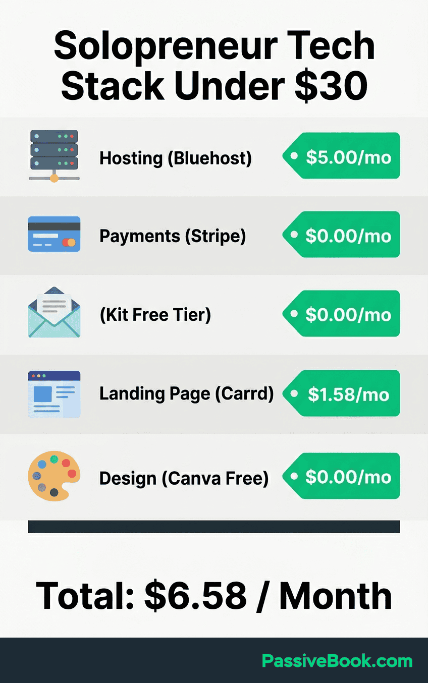Solopreneur Tech Stack Under 30 Dollars Solopreneur Tech Stack Under 30 Dollars